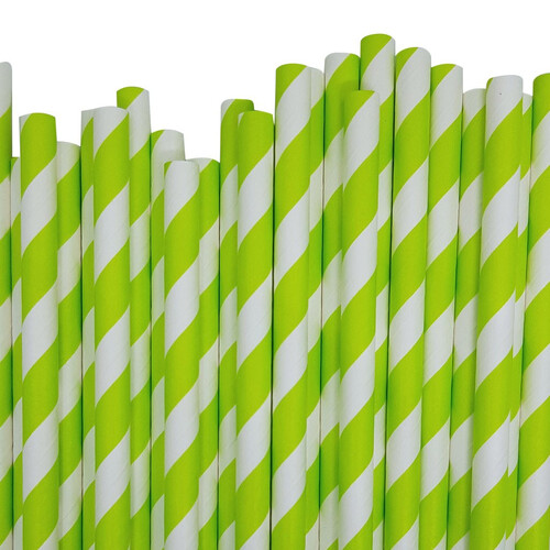 1000 Bulk Wholesale Pack Green White Drinking Straws Biodegradable Eco Paper Birthday Party Event Bistro Bar Cafe Take Away