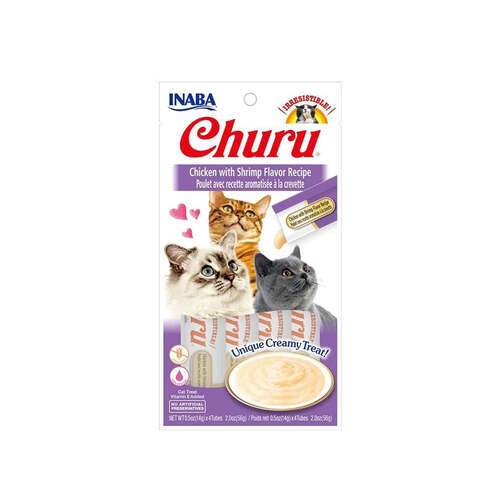 INABA Churu Chicken With Shrimp Flavor Recipe(14G X 4) 6PK