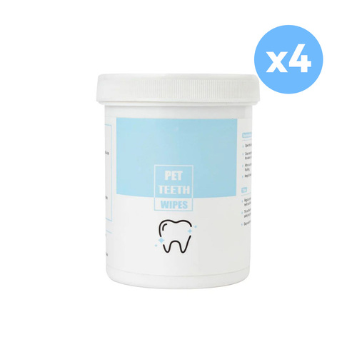 ZODIAC Dental Pet Wipes 150 Pcs/Bag X4