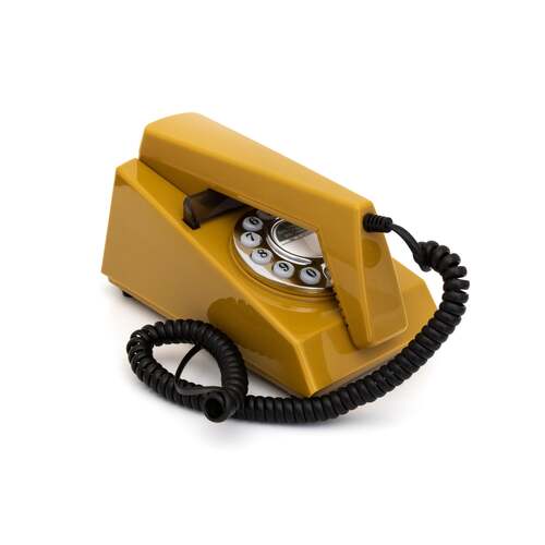 GPO Retro Trim Phone Push Button - Mustard