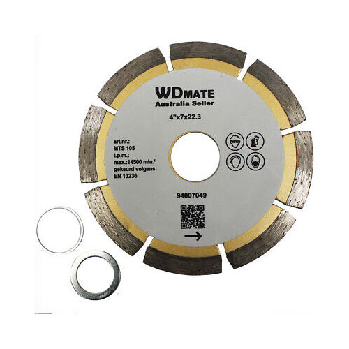 2x 105mm Dry Diamond Cutting Wheel 4.0" Segment Saw Blade 22.3mm Tile Concrete