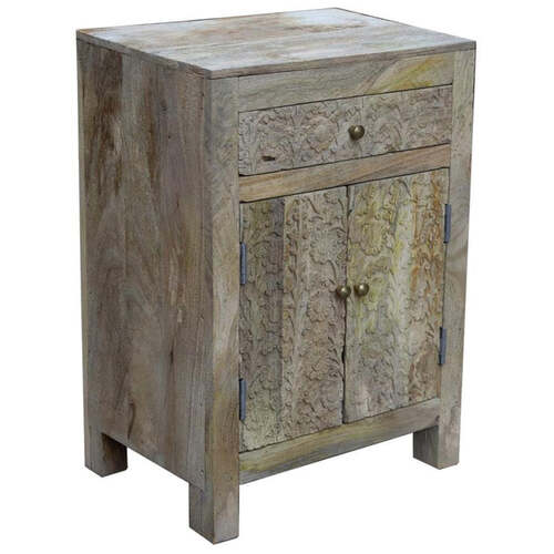 2 drawer sandblasted cabinet in takai design