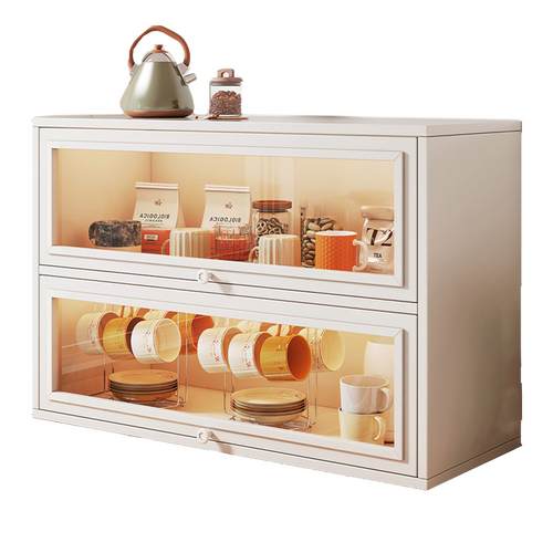 NEW Kitchen Acrylic Cup Storage Cabinet, Table Top Cup Storage Box, Tea Cup Rack