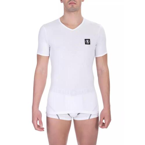 V-neck T-shirt in Soft Cotton Fabric S Men