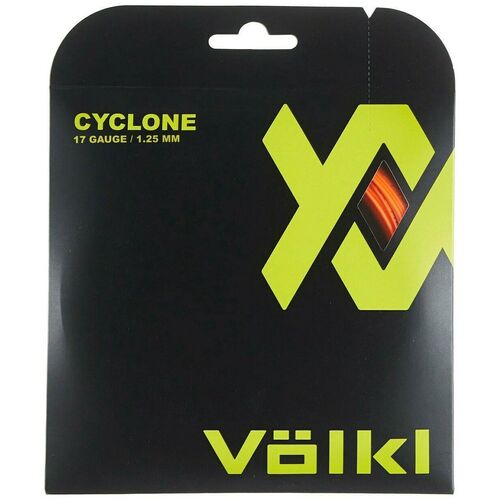 1 Pack Volkl Cyclone 17g/1.25mm Tennis Racquet Strings - Fluro Orange