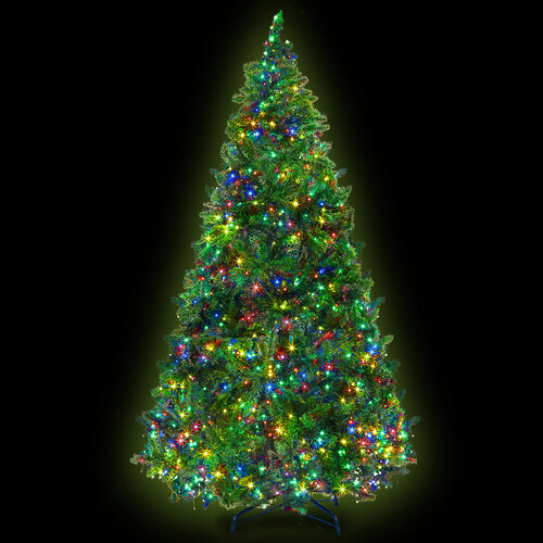 Jingle Jollys Christmas Tree 2.1M Green With 1134 LED Lights Multi Colour